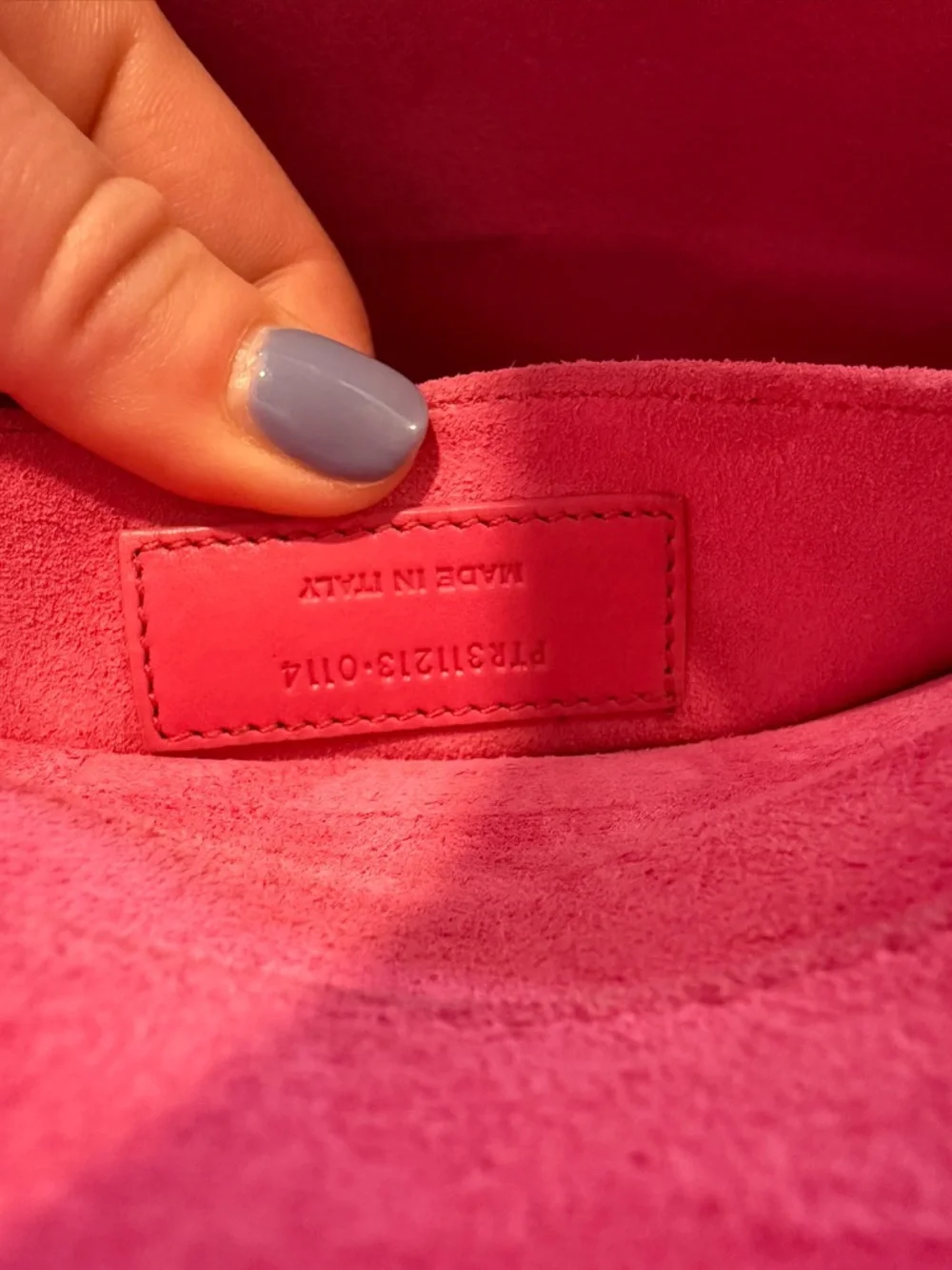 Yves Saint Laurent Hot Pink Leather Y-Front Chain Clutch - Picture 9 of 9